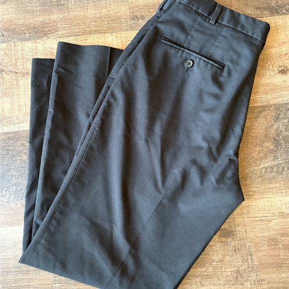 Stafford Black Tailored Pants 34x30 - Picture 2 of 4